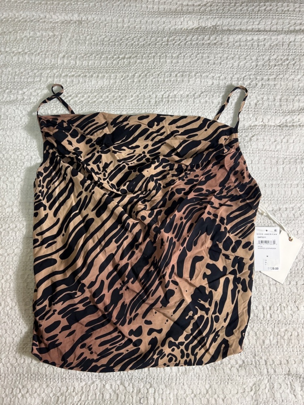 Good American Animal-Print Top size M